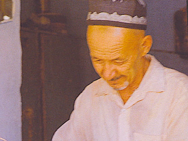Kyrgyzstan artisan wearing felt hat